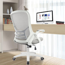 Load image into Gallery viewer, Office Chair Ergonomic Mesh Swivel Computer Task Desk Chair Comfortable, Flip-up Arms, Adjustable Height,White