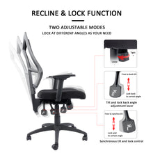 Load image into Gallery viewer, High-Back Ergonomic Desk Chair Mesh Swivel Task Office Chair with Adjustable Arms, Seat and Backrest Black
