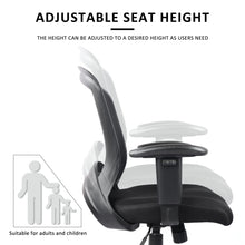 Load image into Gallery viewer, Ergonomic Mid Back Office Chair, Mesh Desk Computer Chair with Lumbar Support and Adjustable Arms, Black
