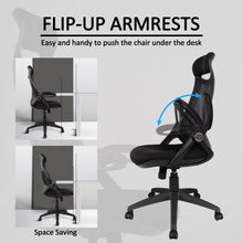 Load image into Gallery viewer, Hylone High-Back Ergonomic Office Desk Chair Height Adjustable with Flip-up Arms，Lumbar Support and Headrest

